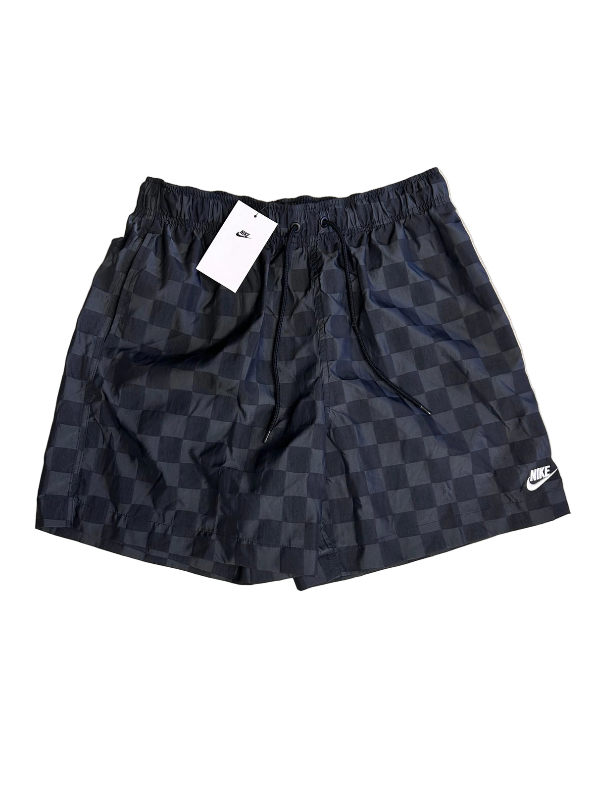 Nike Men's Club Flow Checkered Nylon Shorts