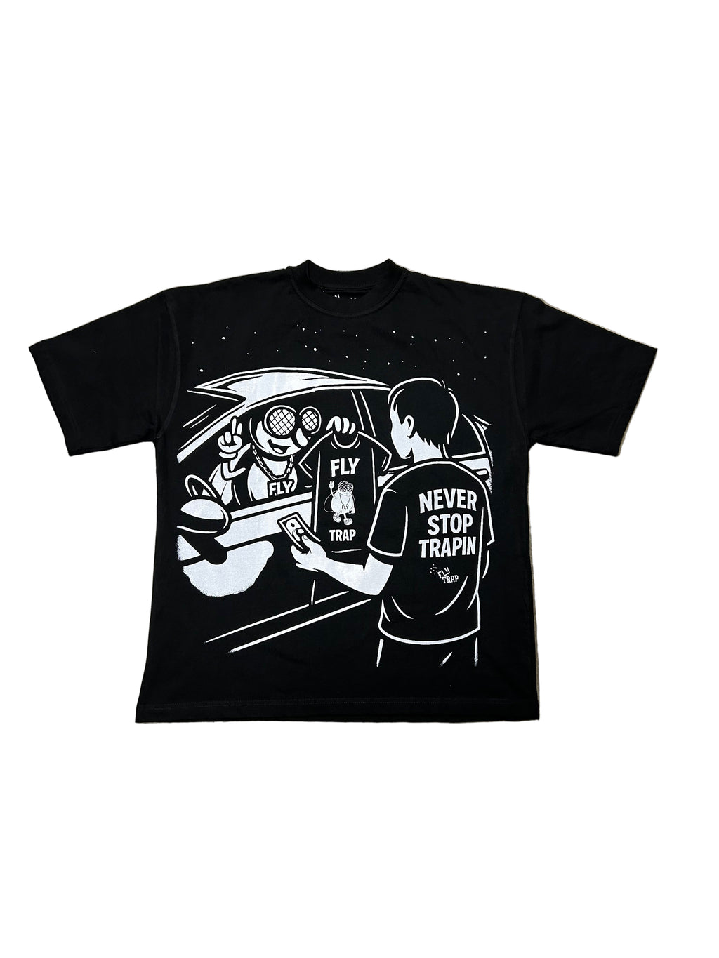 NEVER STOP TRAPIN TEES