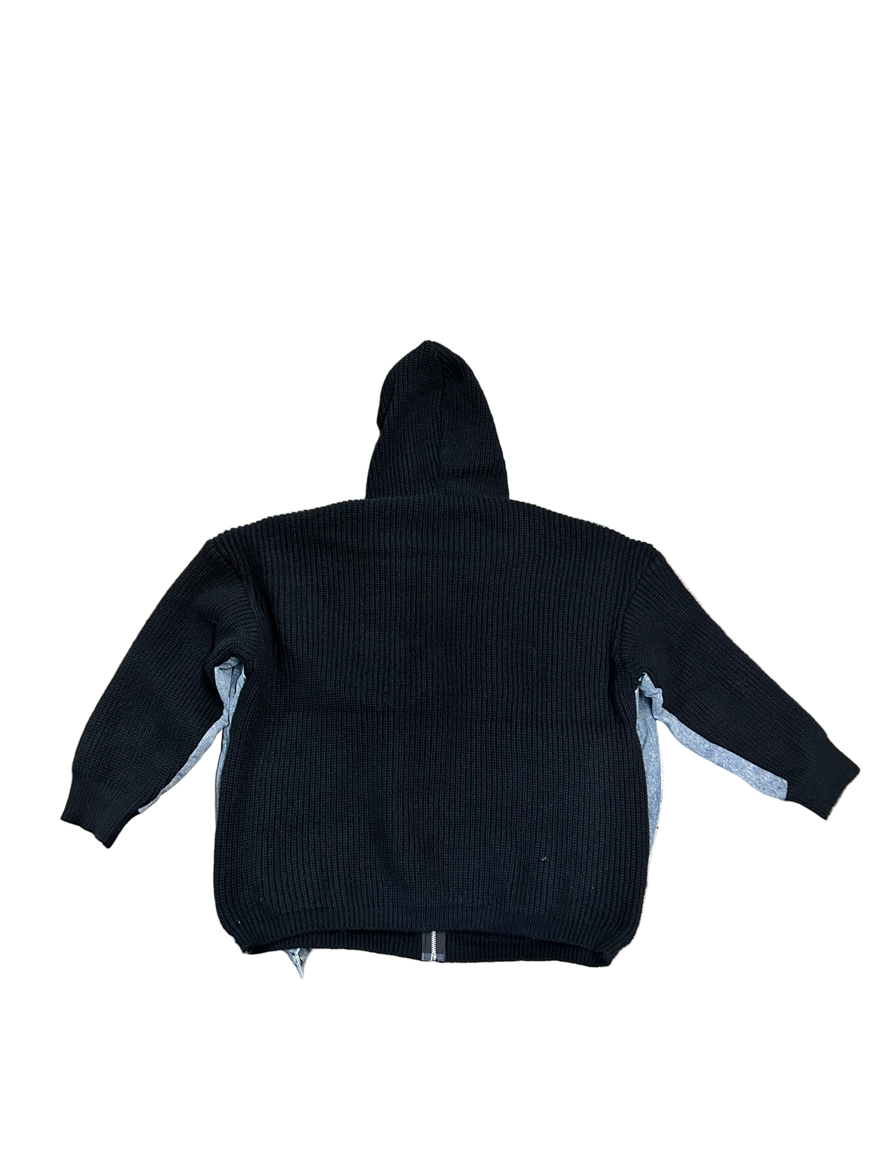 knitted vest jean jacket