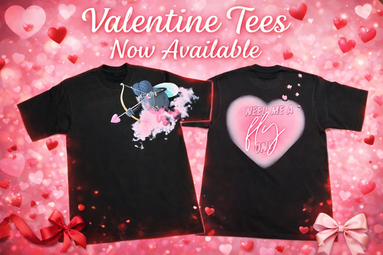 VALENTINE TEE (need me a fly to one)