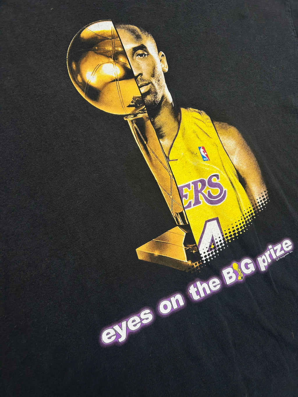 Vintage Los Angeles Lakers Kobe Bryant Eyes On The Prize NBA T Shirt