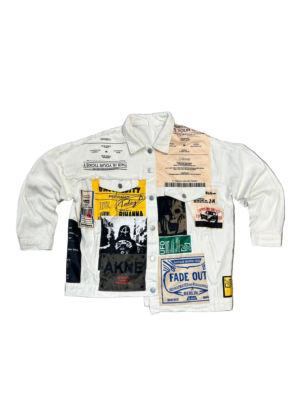 Patch work button up