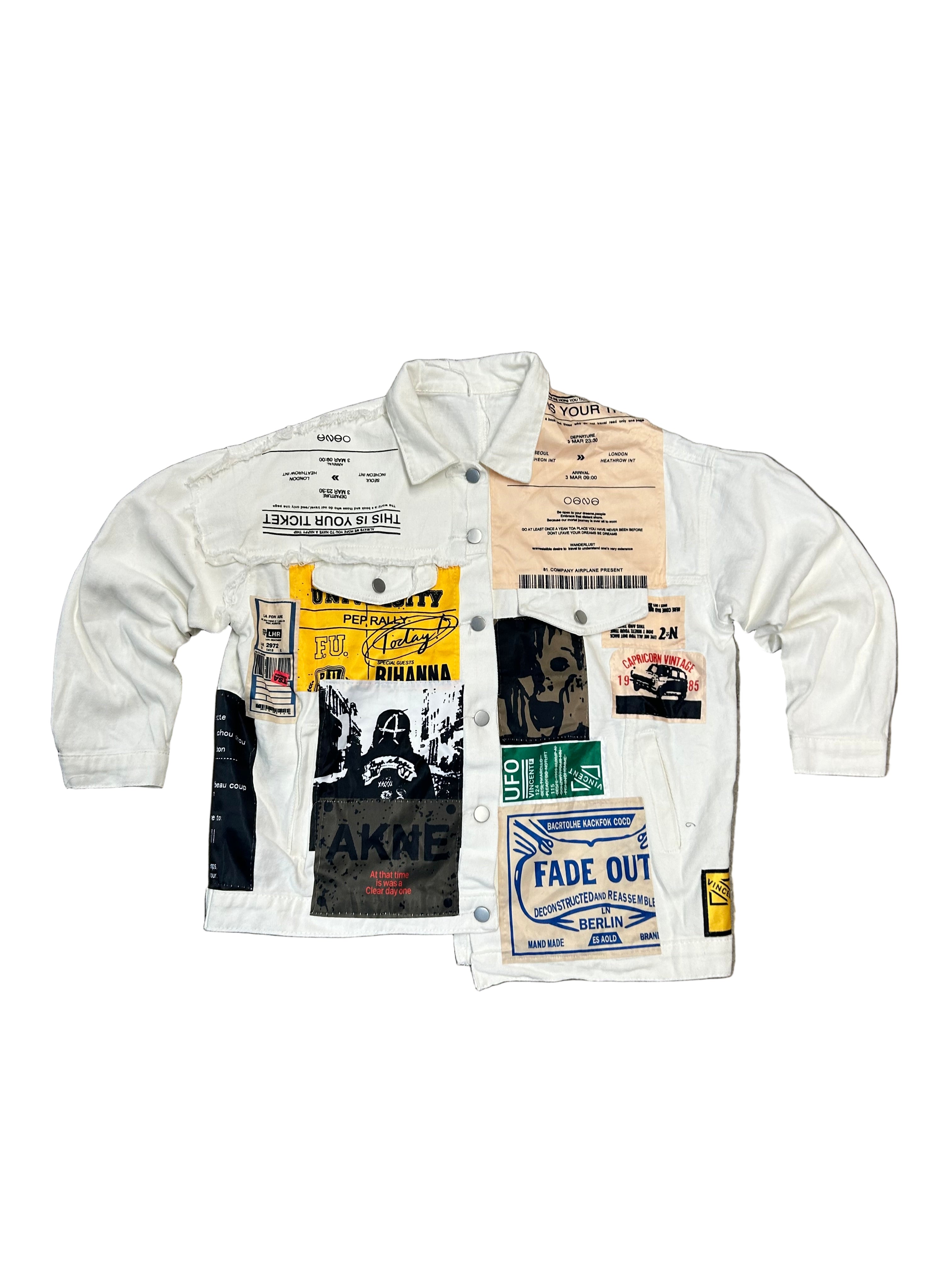 Patch work button up