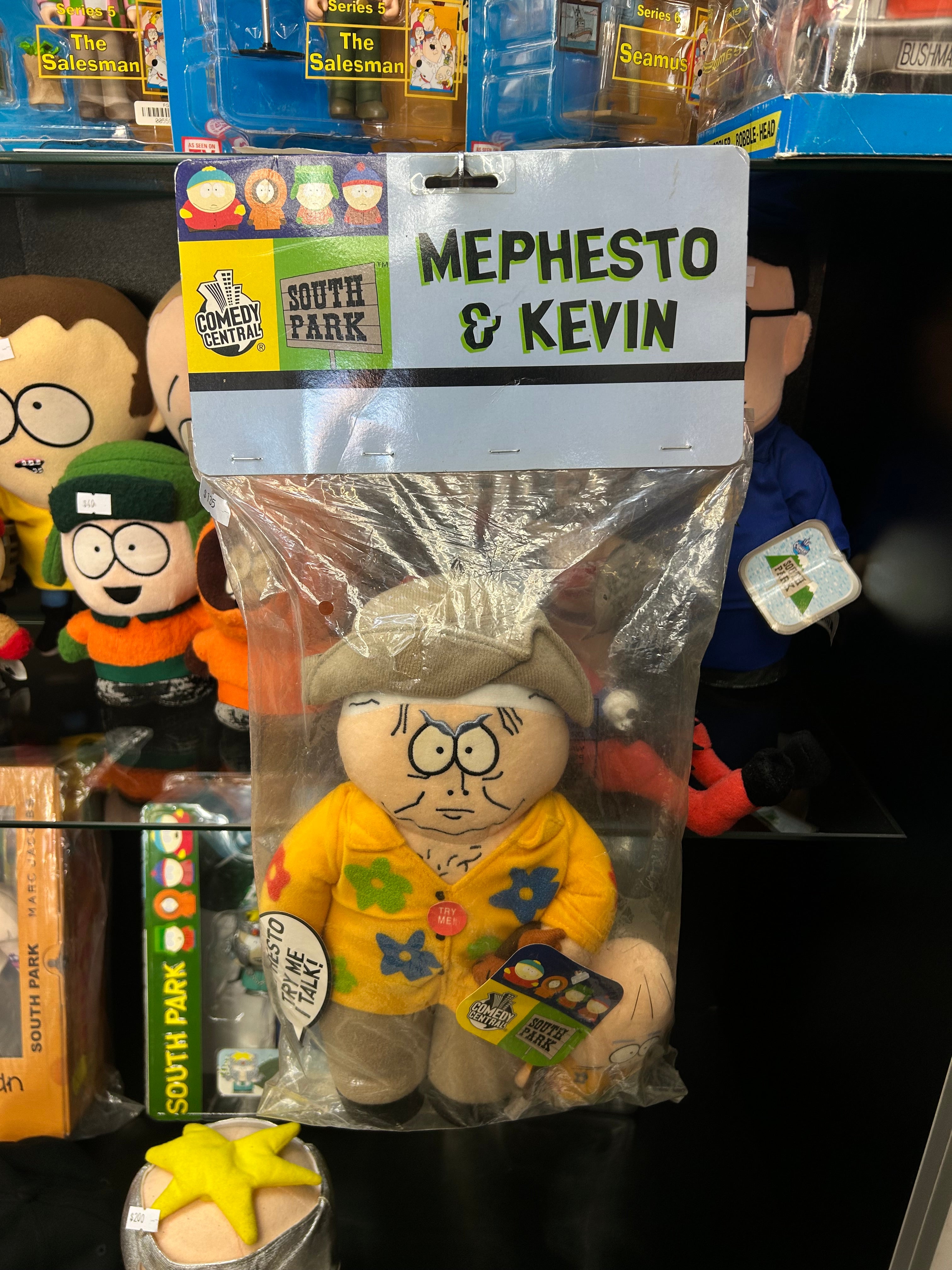 South Park Mephesto & Kevin Vintage 2004 Plush Dolls With Tag Very Rare New