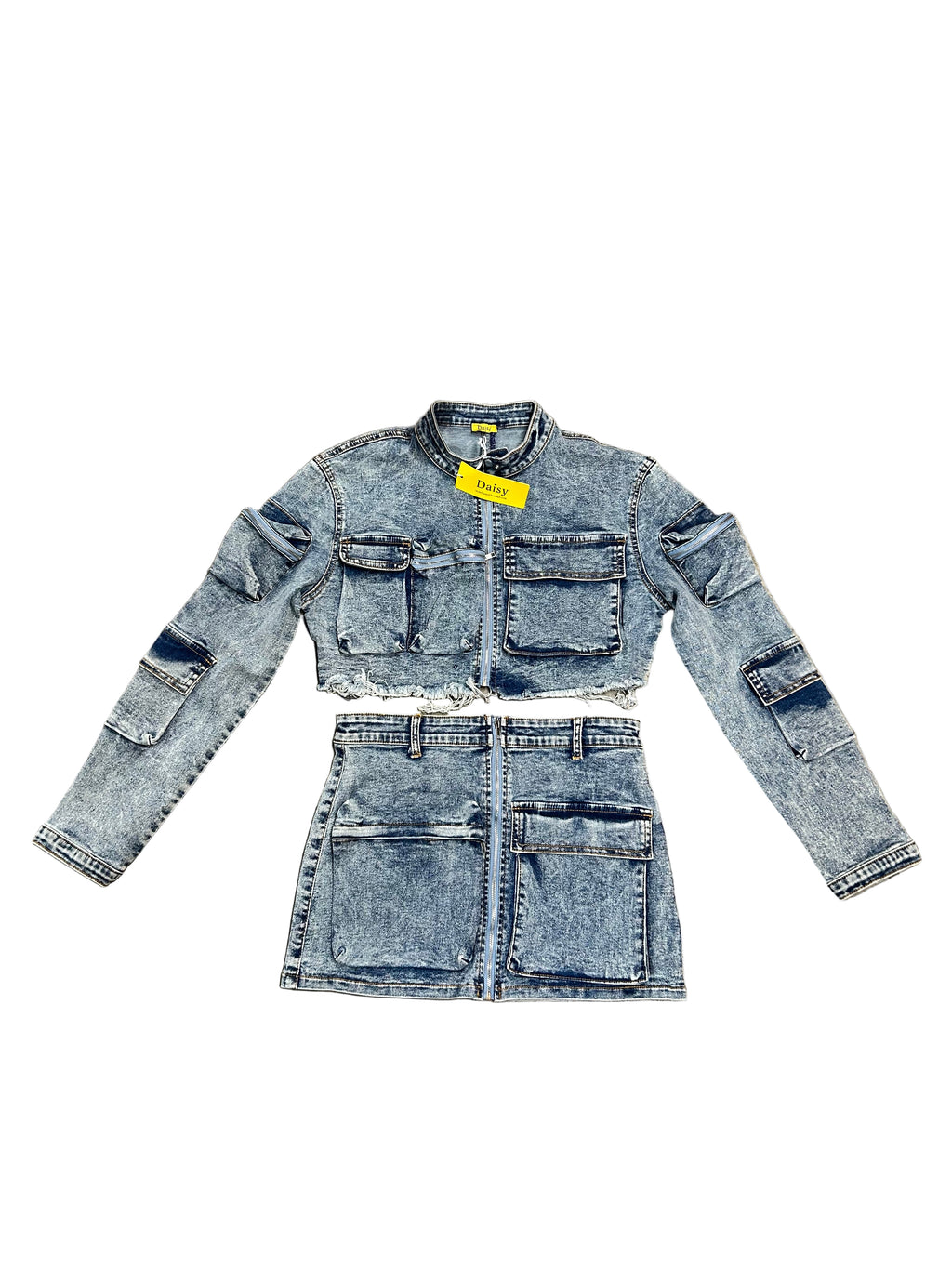 WOMEN Denim skirt 2 piece