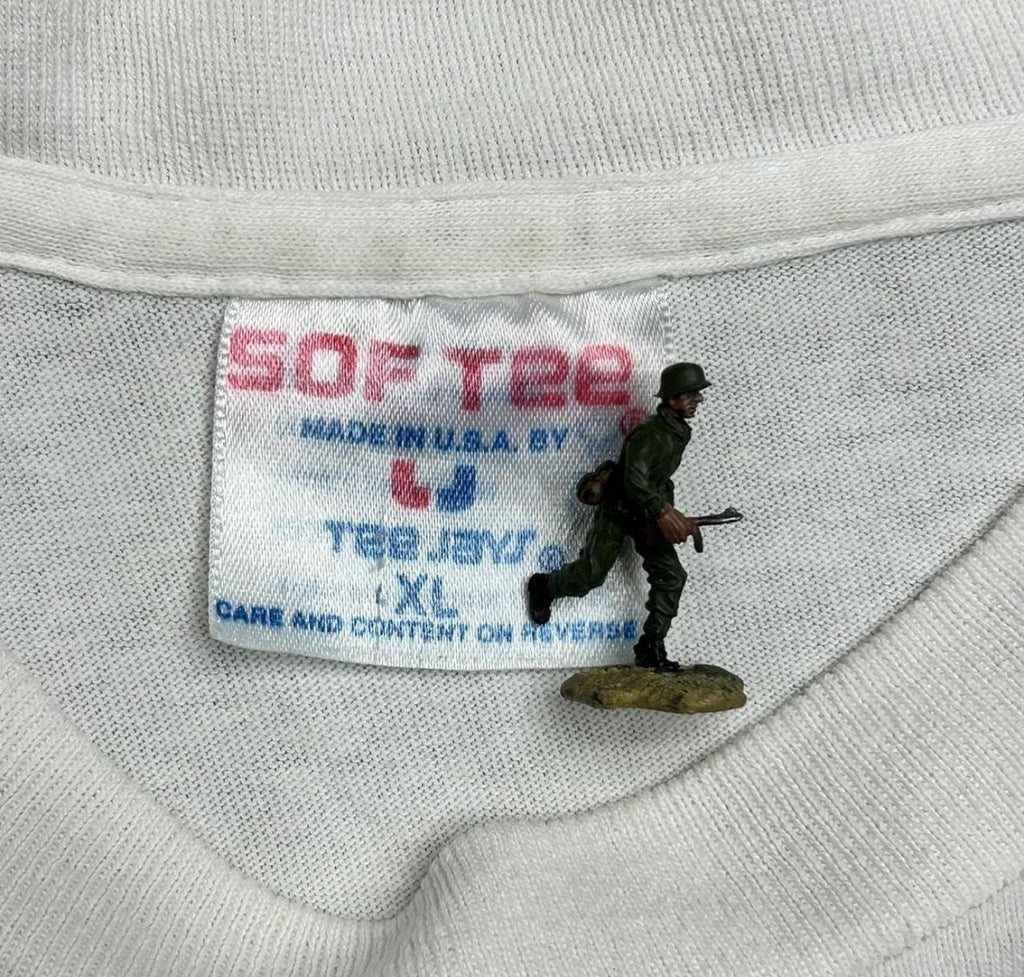 Beavis and Butt-Head Frog Baseball White 1994 Vintage T-Shirt Single Stitch