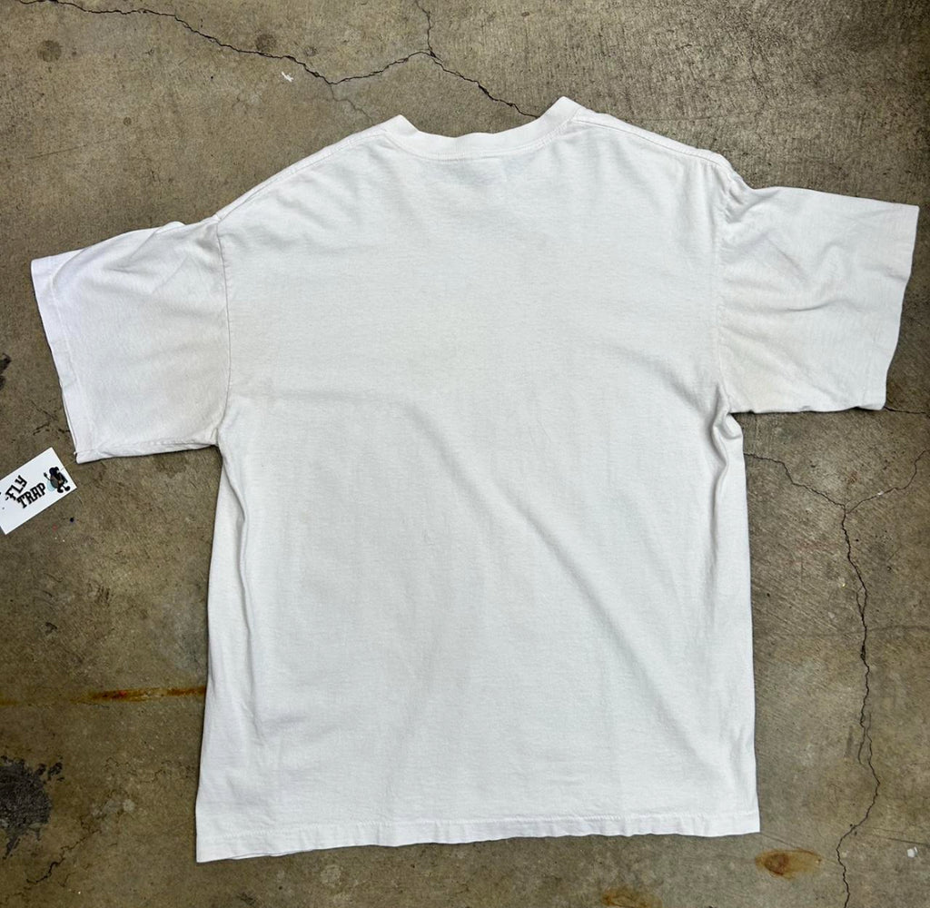 Beavis and Butt-Head Frog Baseball White 1994 Vintage T-Shirt Single Stitch