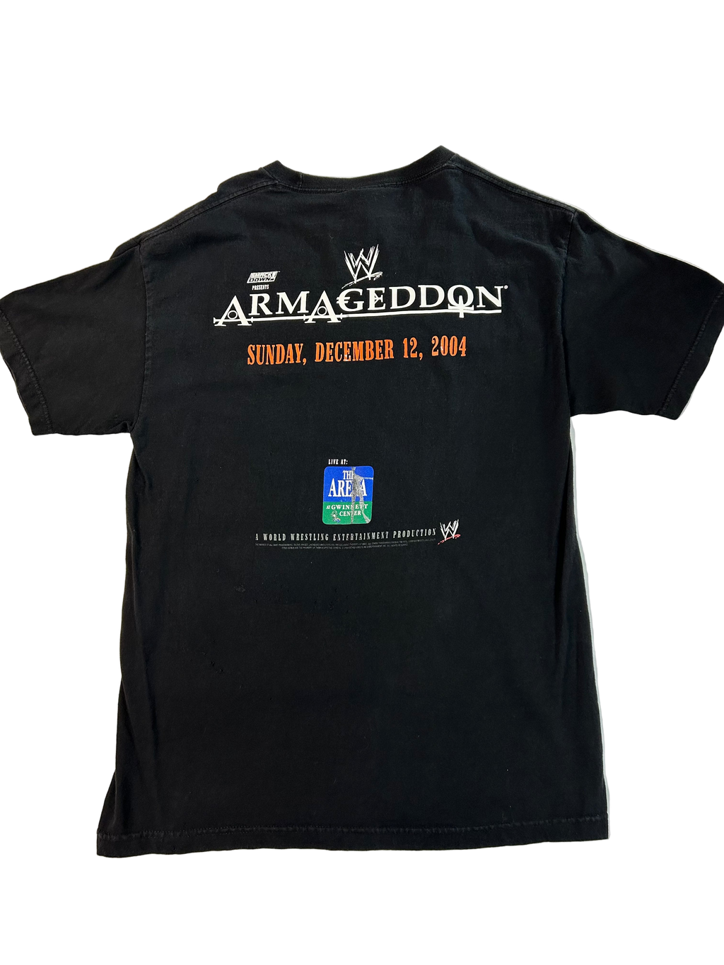 Vintage WWE Armageddon T-Shirt - JBL, Undertaker, Eddie Guerrero - Fatal 4- Way