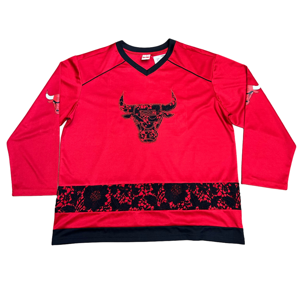 Chicago Bulls hockey-style jersey