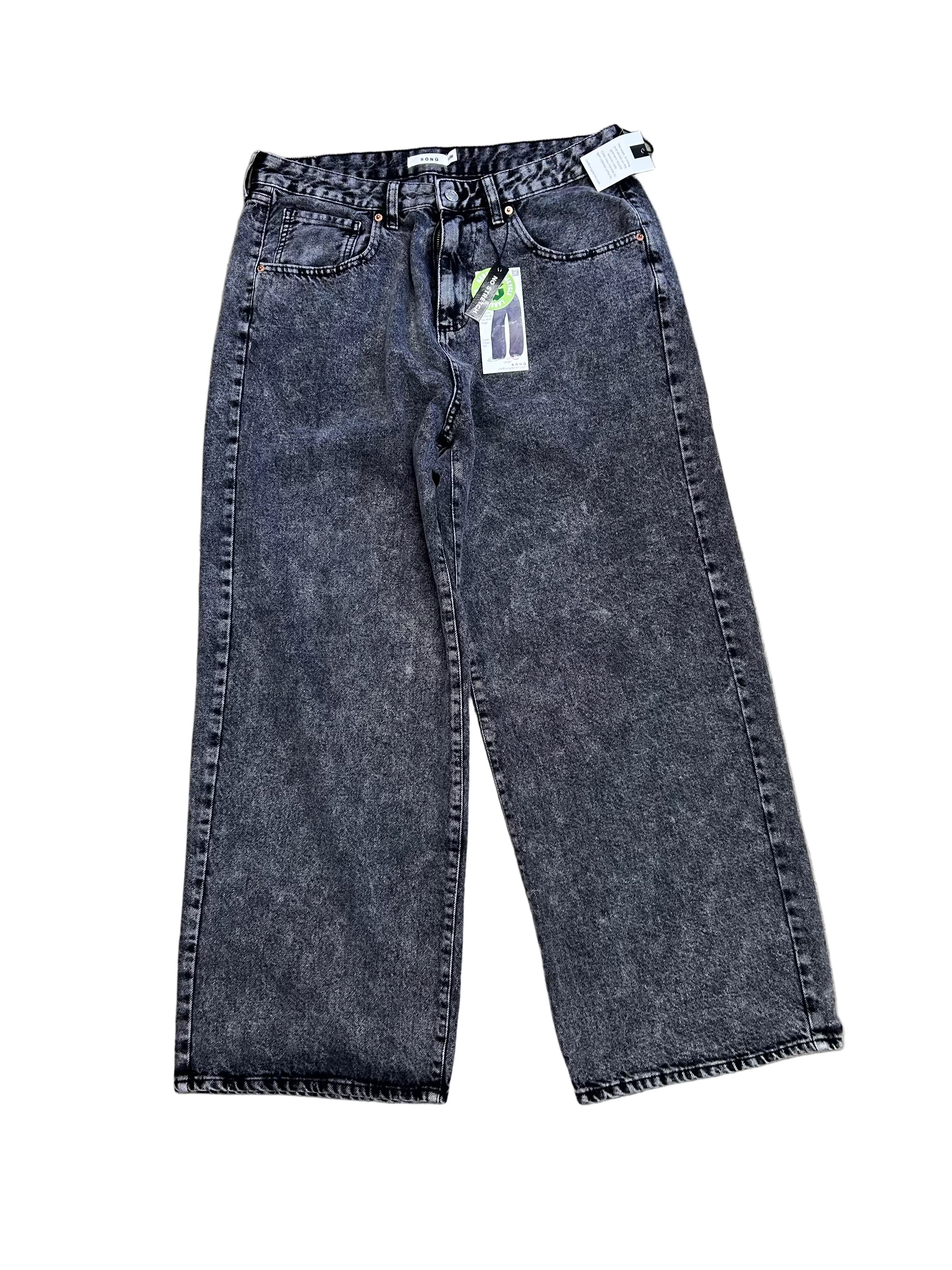 WOMENS WIDE LEG GREY DENIM