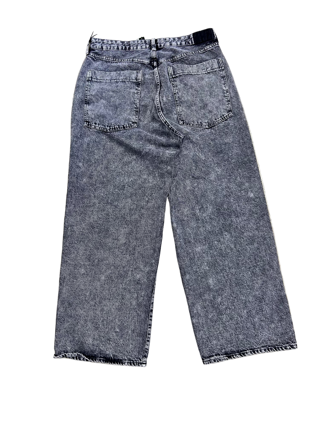 WOMENS WIDE LEG GREY DENIM