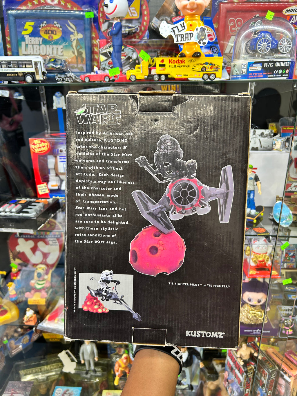 Star Wars Gentle Giant Kustomz Tie Fighter Pilot in Tie Fighter Vinyl Figure