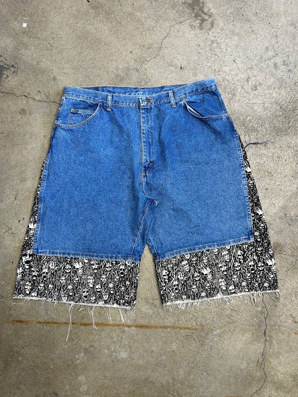 REAPER CUSTOM JORTS with rhinestones