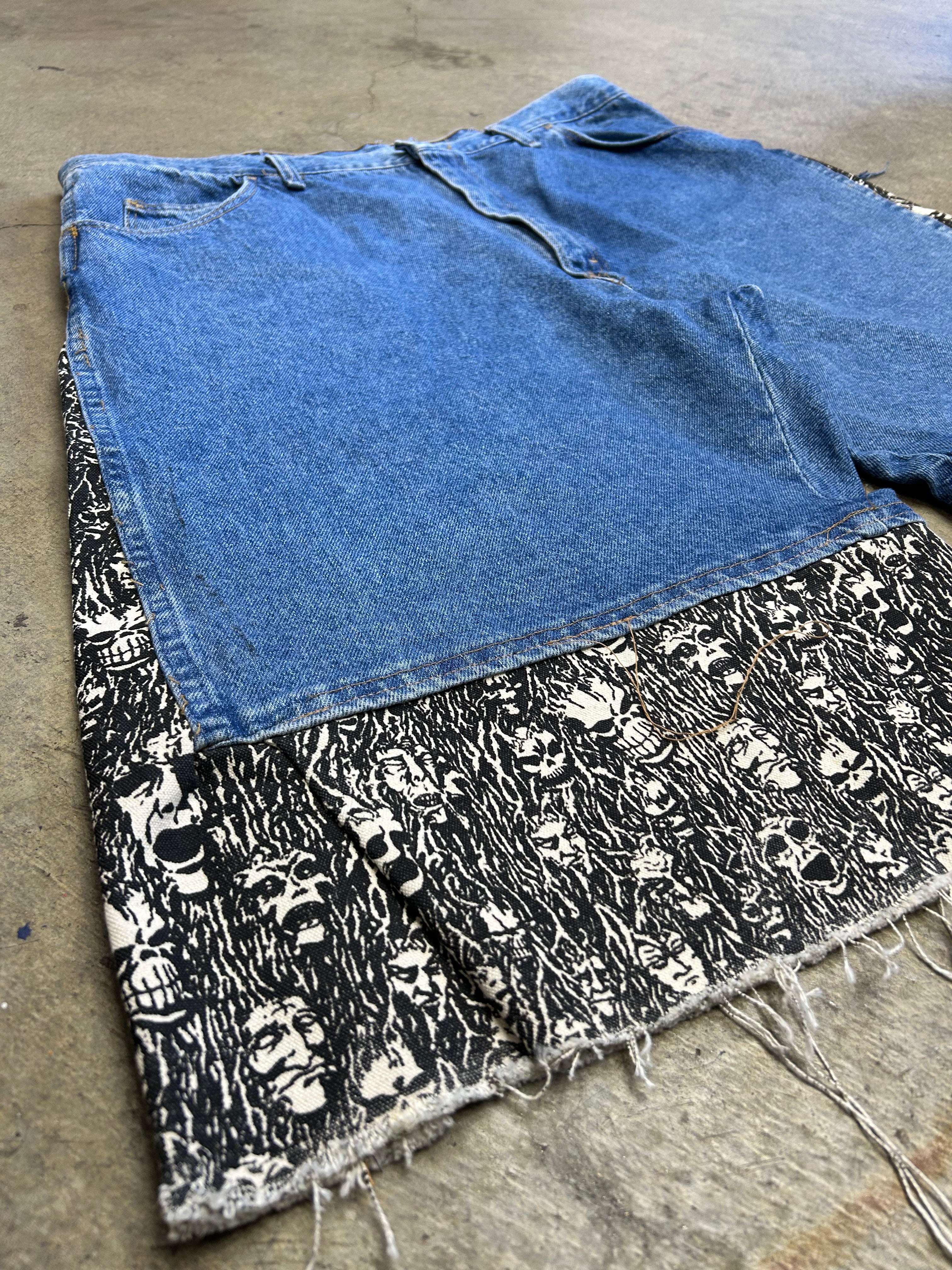 REAPER CUSTOM JORTS with rhinestones