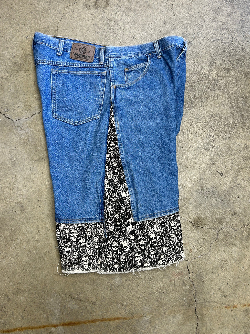 REAPER CUSTOM JORTS with rhinestones
