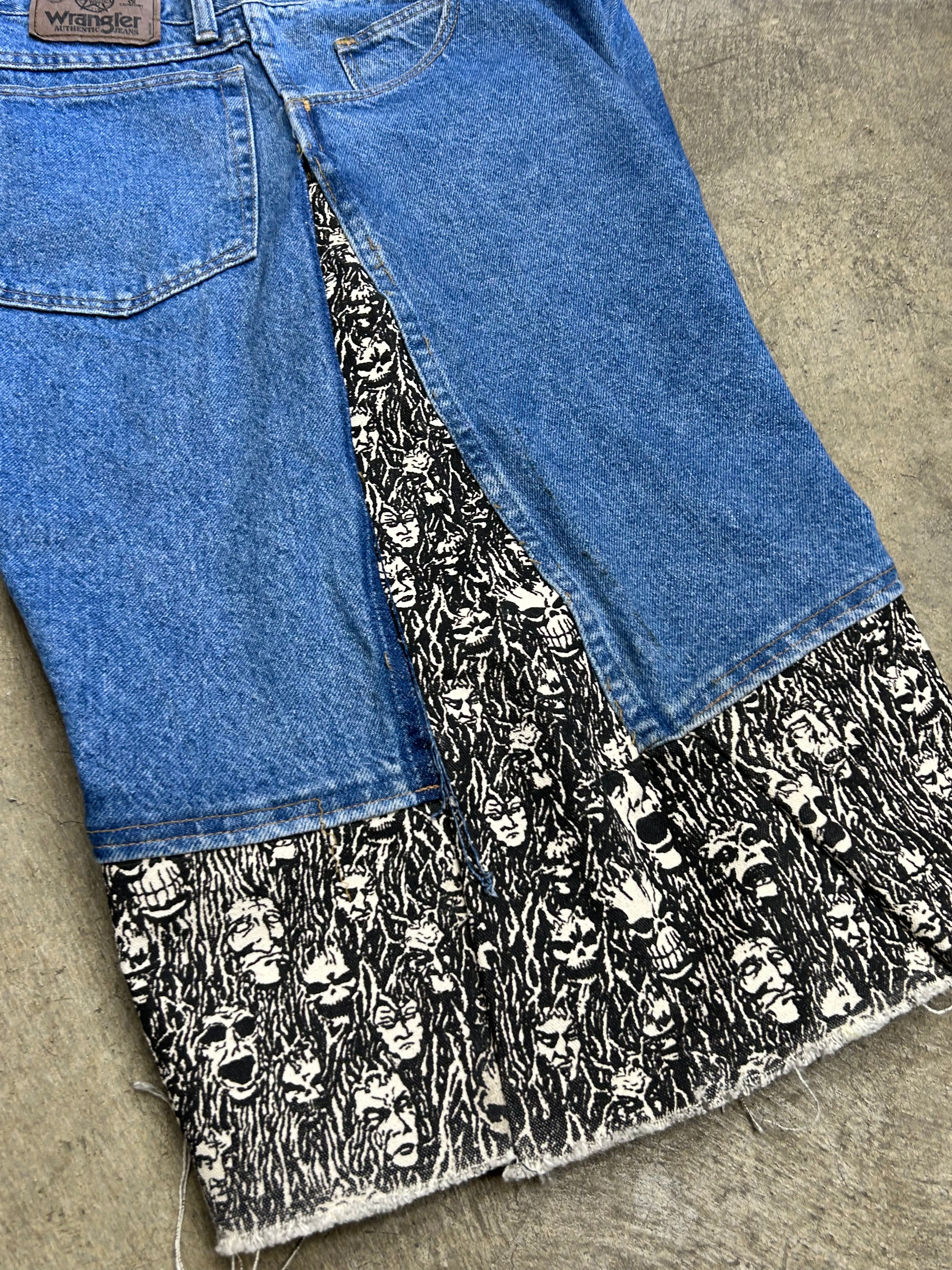 REAPER CUSTOM JORTS with rhinestones
