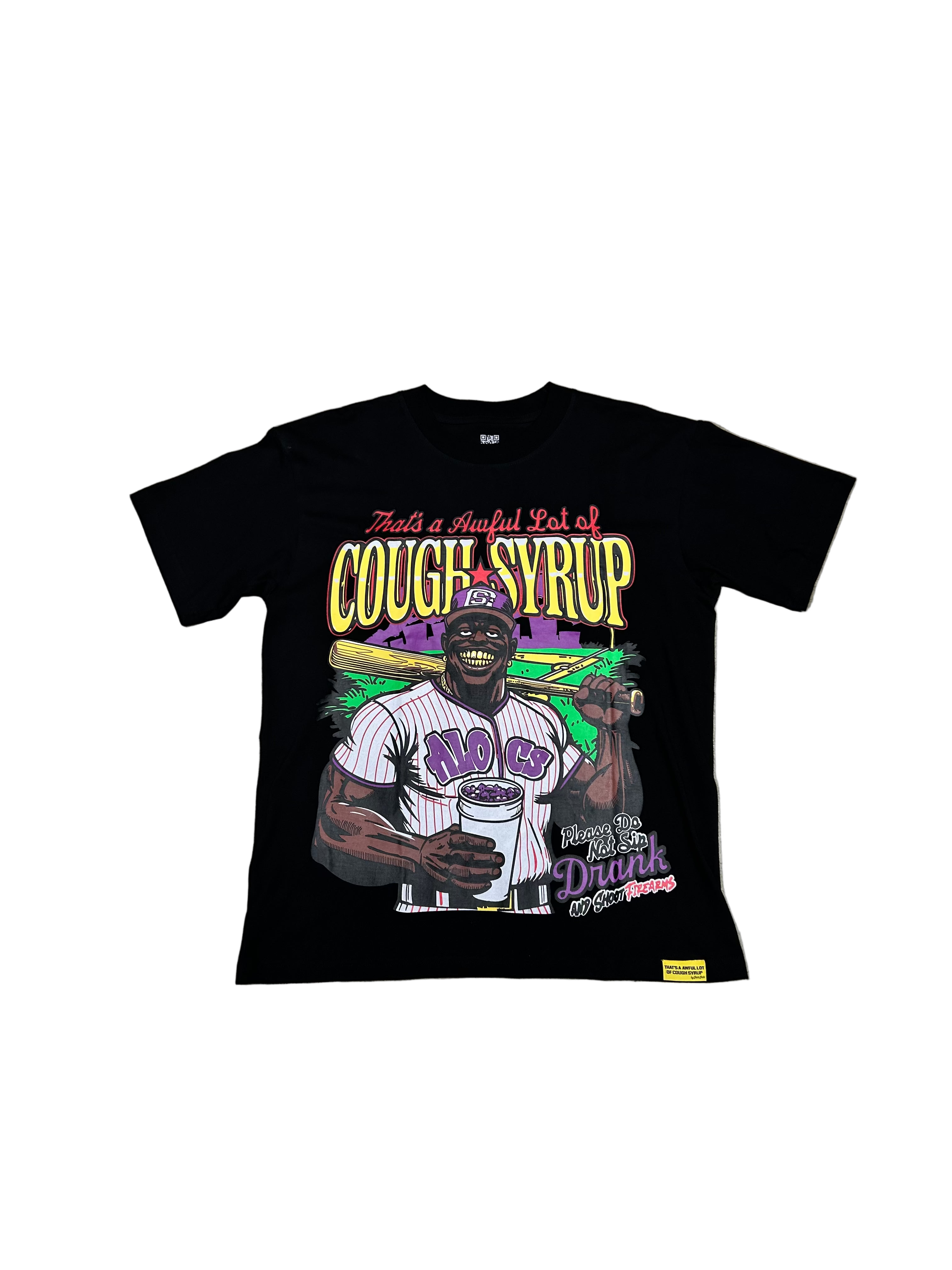 ALCOS BASEBALL T-SHIRT BLACK