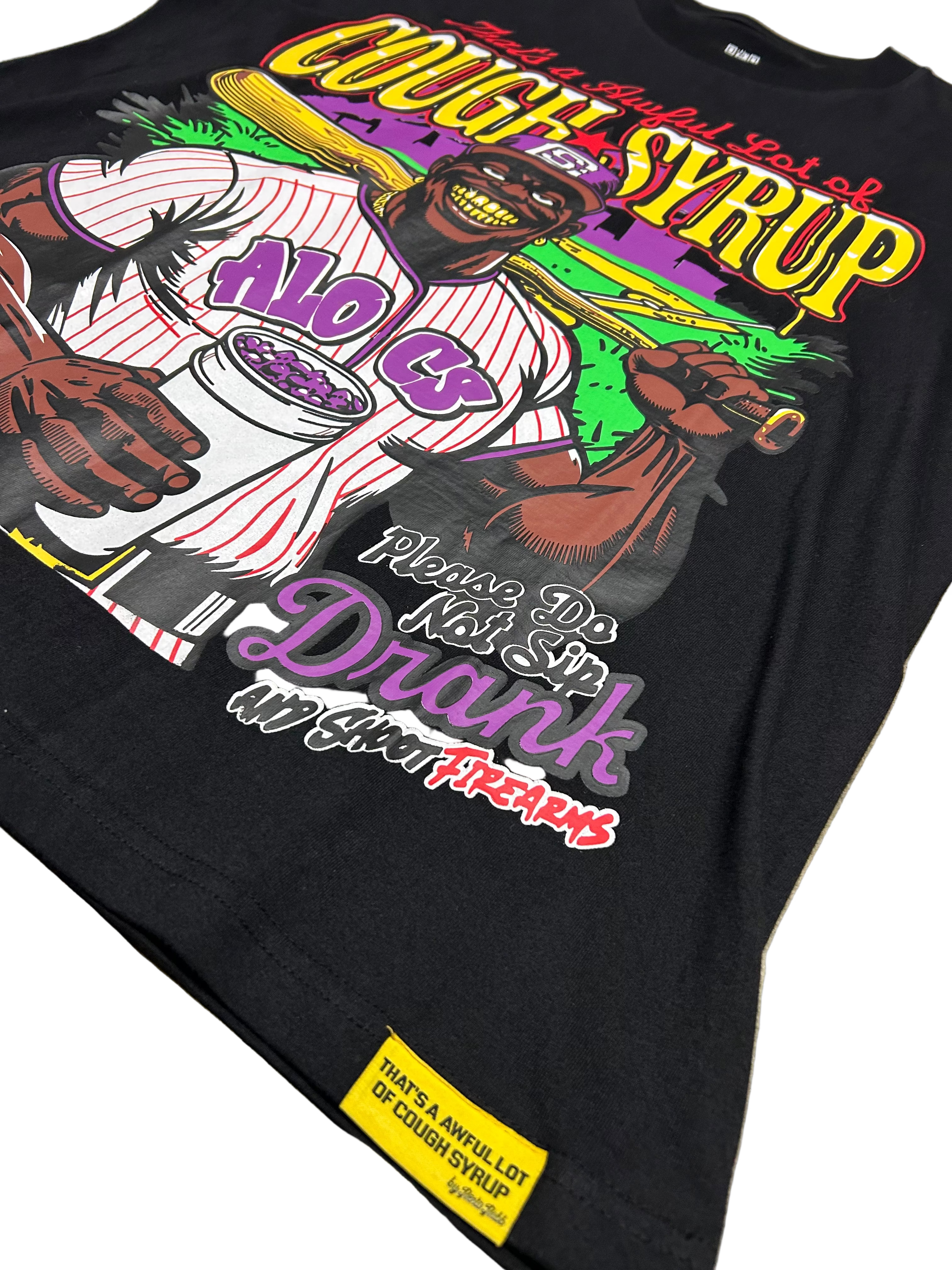 ALCOS BASEBALL T-SHIRT BLACK