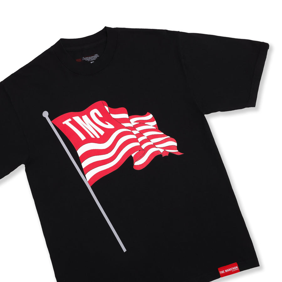 TMC FLAG POST T-SHIRT - BLACK