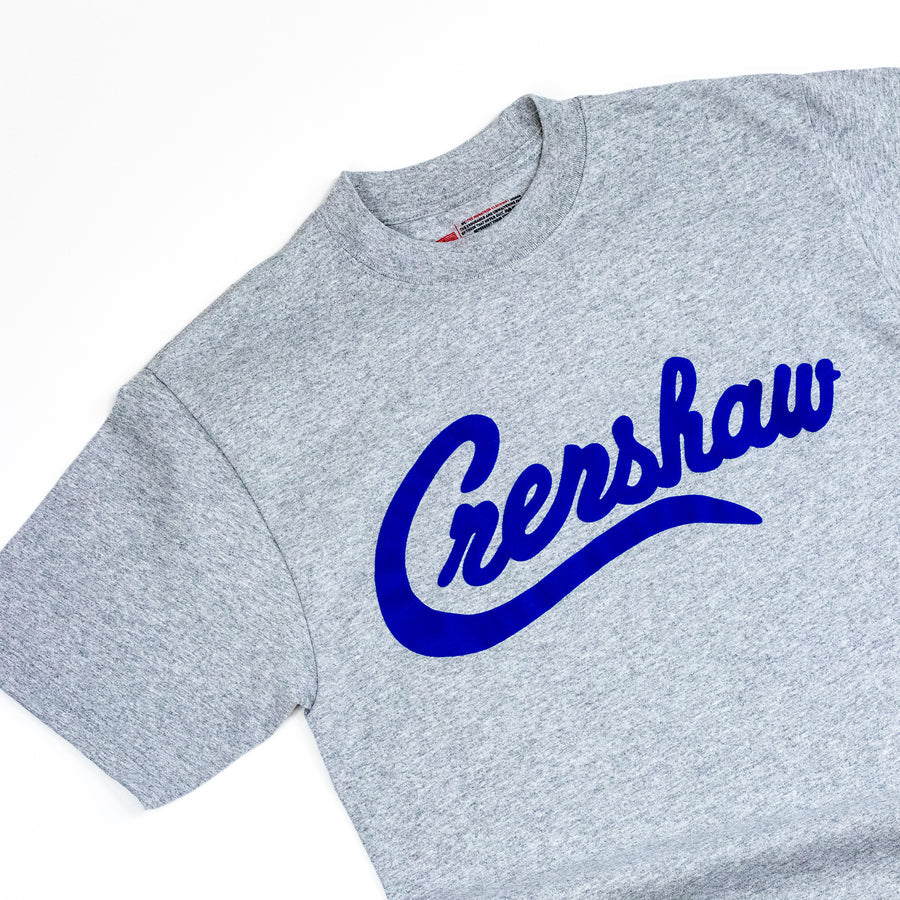 LIMITED EDITION CRENSHAW T-SHIRT - HEATHER GREY/ROYAL