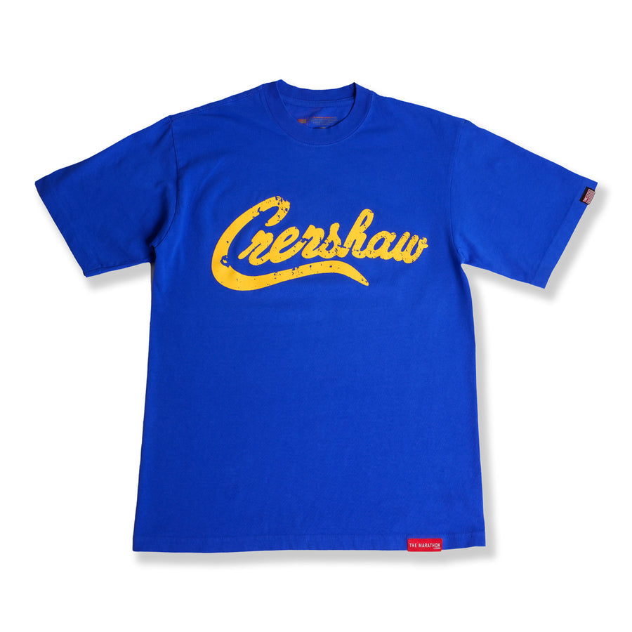 VINTAGE CRENSHAW T-SHIRT - ROYAL BLUE/SPORTS GOLD