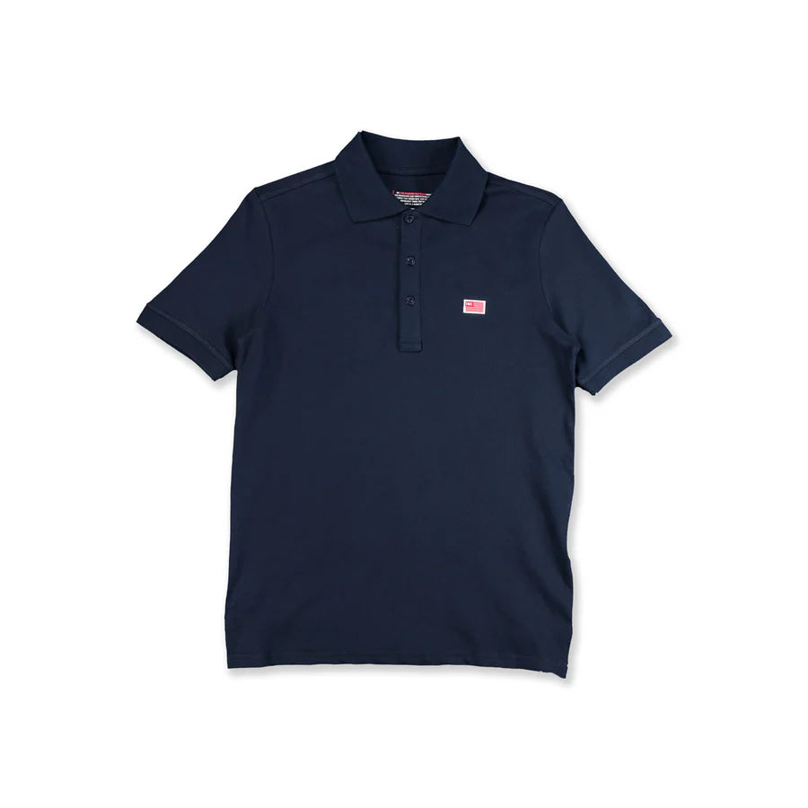 TMC FLAG (1 INCH) POLO - NAVY BLUE