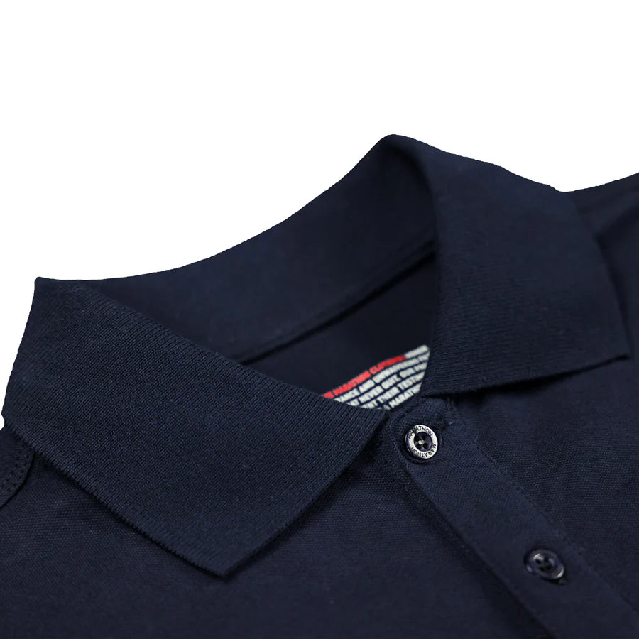TMC FLAG (1 INCH) POLO - NAVY BLUE